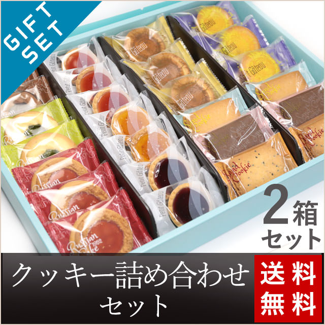 わくわくよくばり11種！クッキー詰め合わせ2箱セット（送料無料）