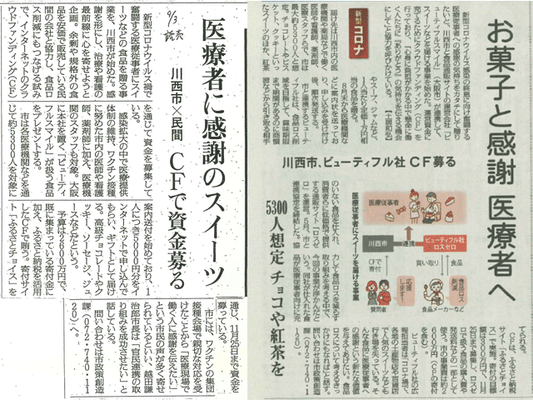 読売新聞に掲載