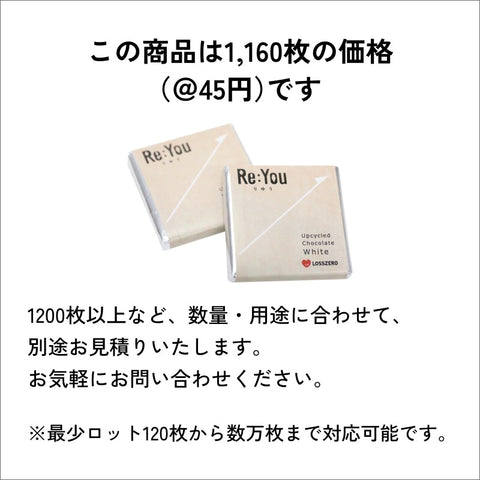 【法人・団体様見積可能】一口チョコレート・シェアりゆう1,160枚＠45/販促品として